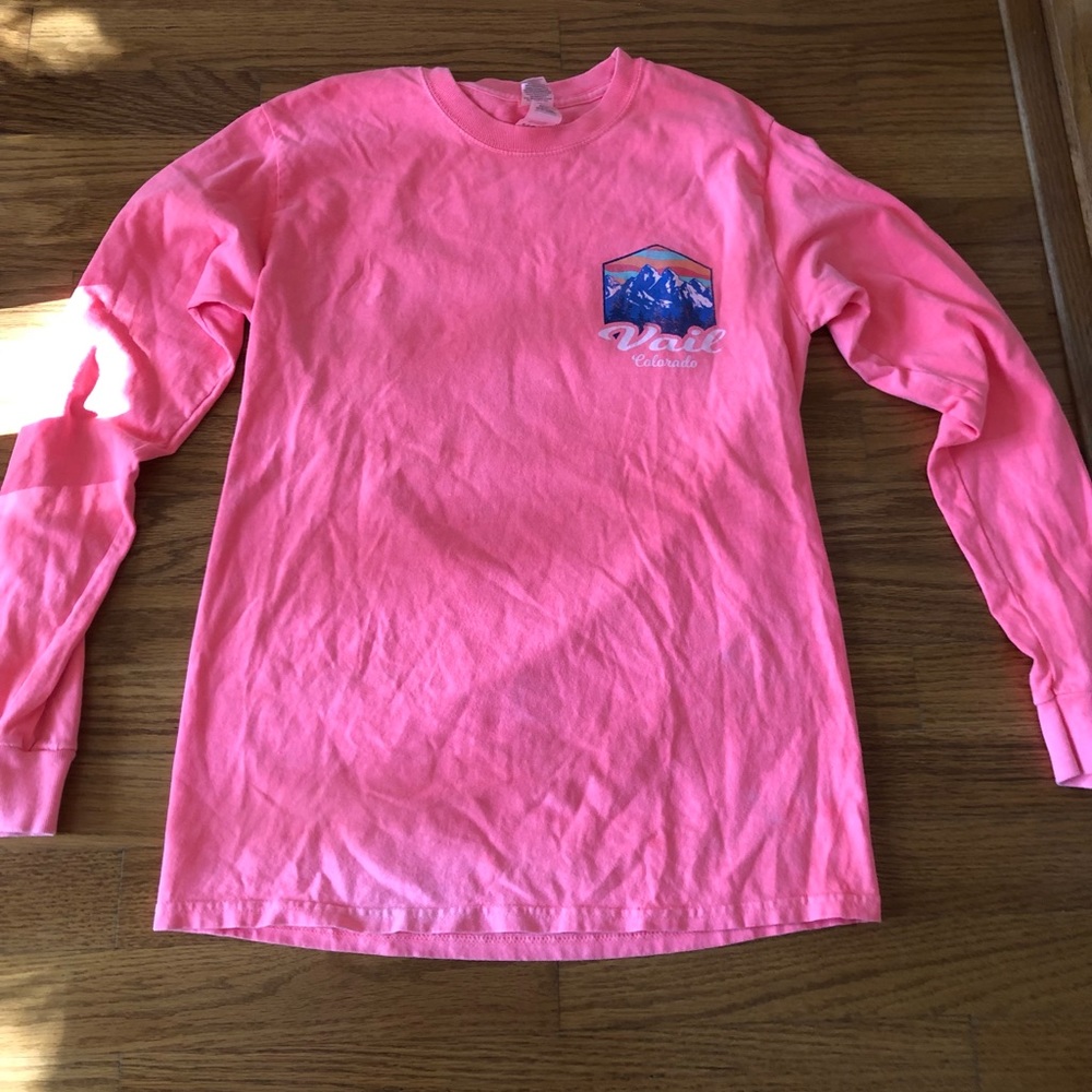 Vail Colorado Pink Long Sleeve T-shirts